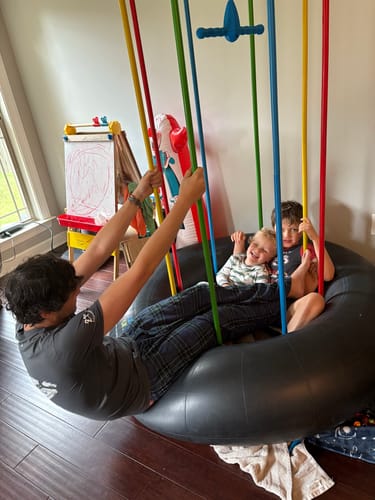 Customer photo review of Jungle Jumparoo w/ Rope Swing