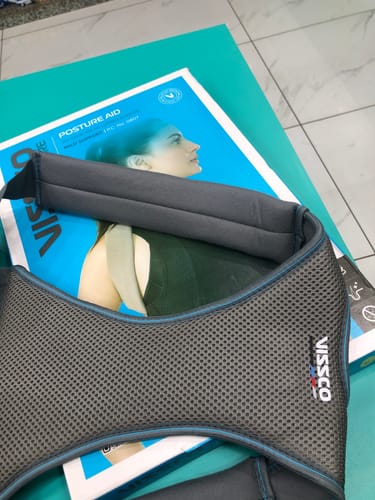 Customer photo review of Posture Aid (Moderate Support) | Ideal Aid to Correct Posture & Relieves Pain (Grey)