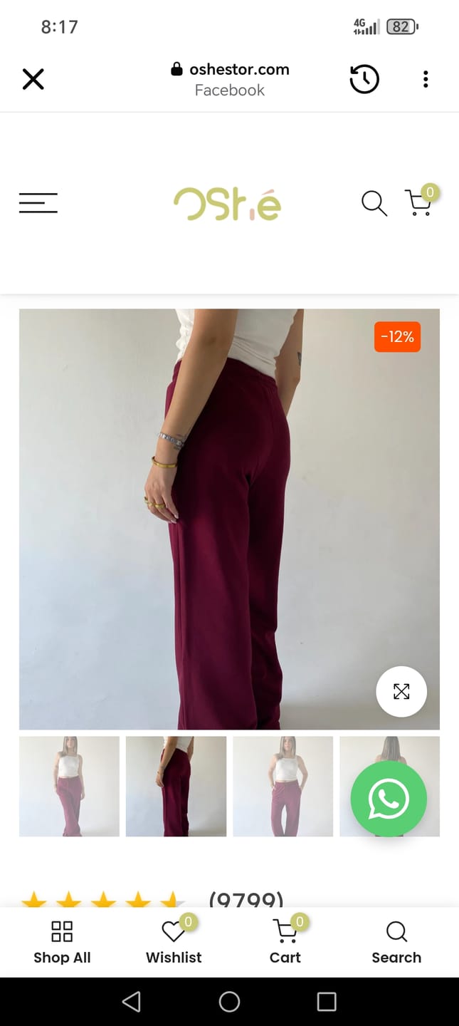 Customer photo review of Velvy Wide Pants