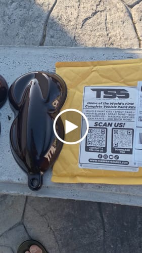 Customer video review of Phantom Red Painted Sample (Black Ground Coat)