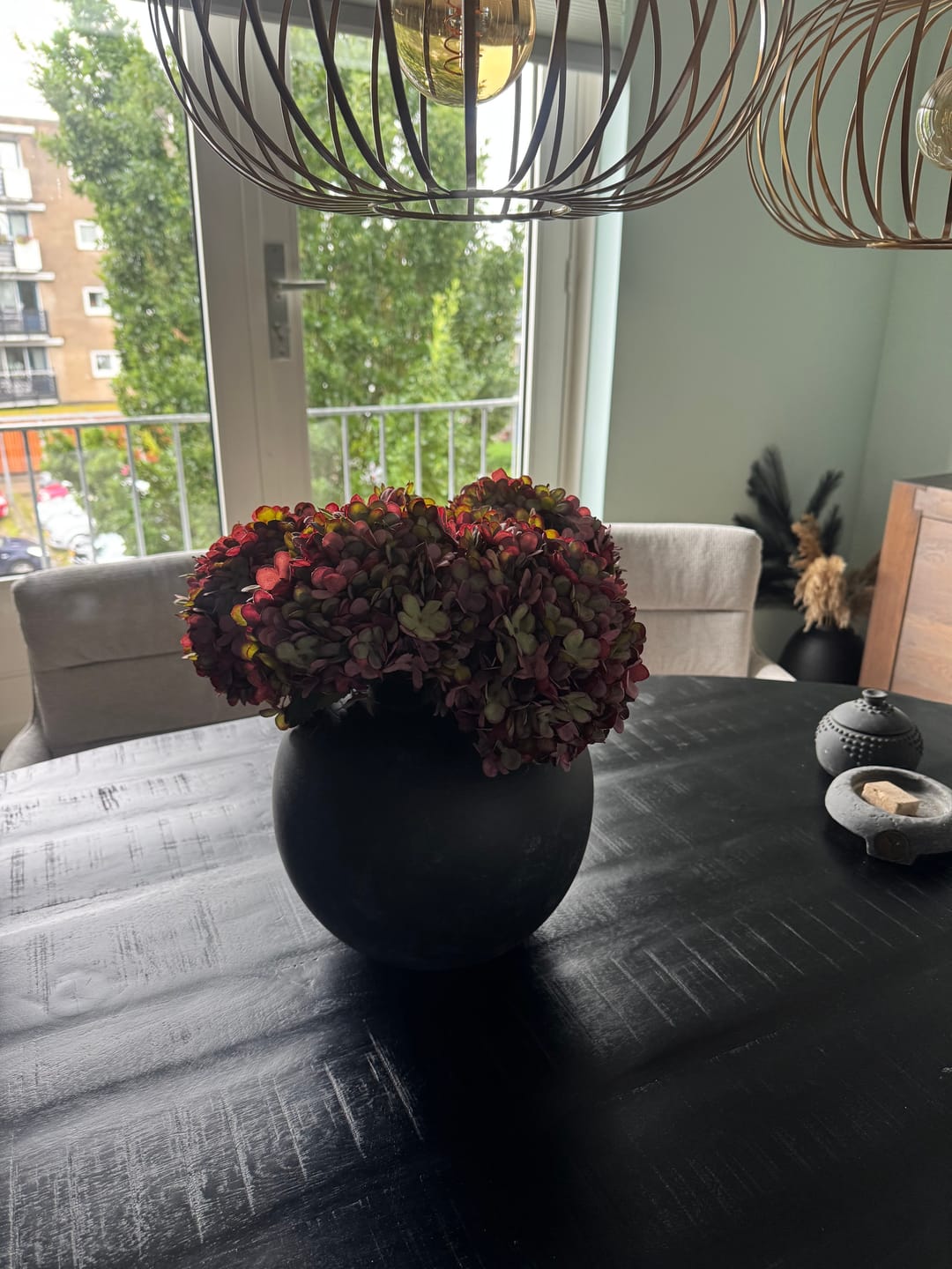 Customer photo review of Grote Zijden Hortensia - Paars