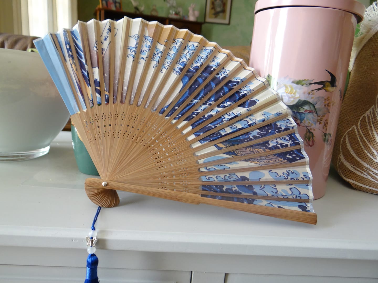Customer photo review of Éventail Japonais La Grande Vague de Kanagawa