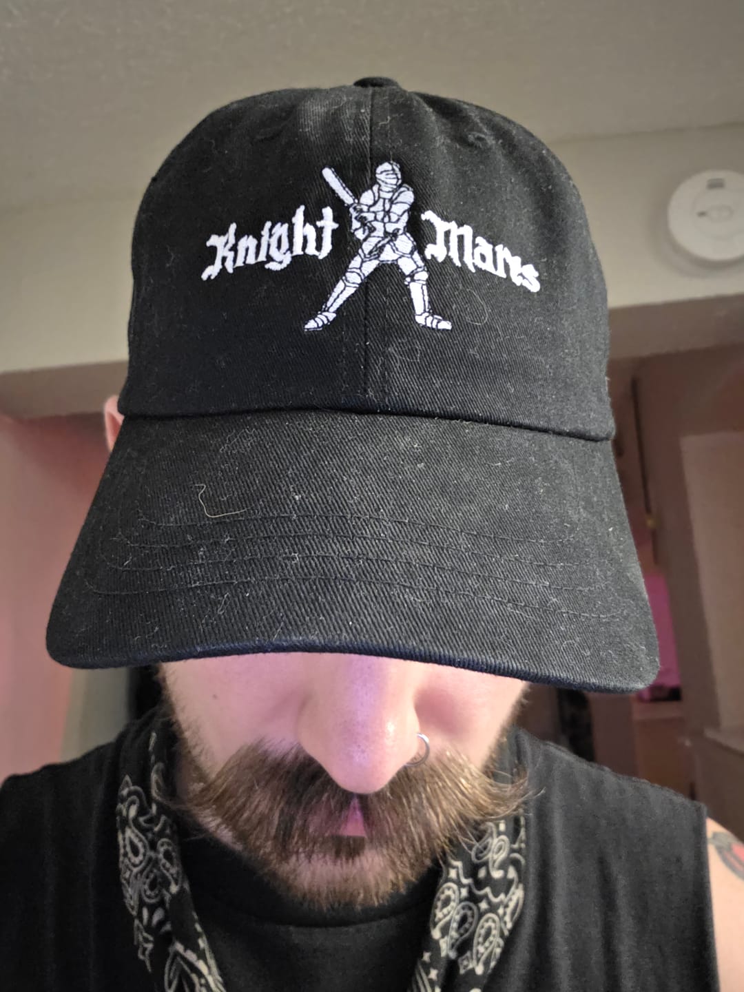 Customer photo review of Knight Mares Dad Hat