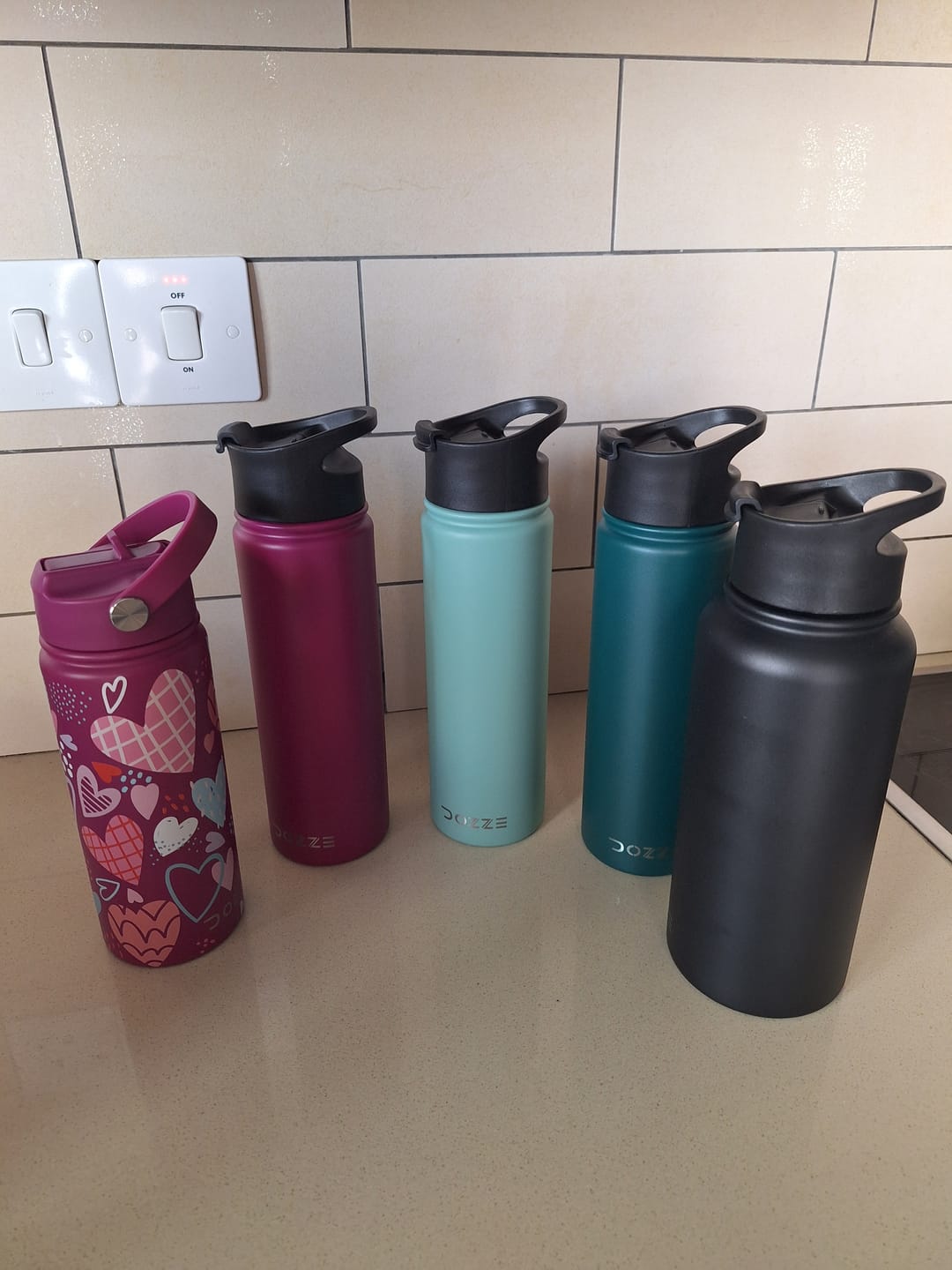 Customer photo review of DOZZE Voyager Water Bottle