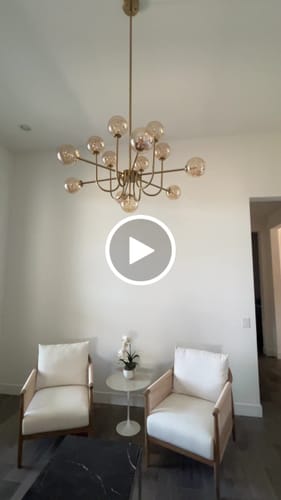 Customer video review of Glam 13-Light Sputnik Glass Globe Bubble Chandelier