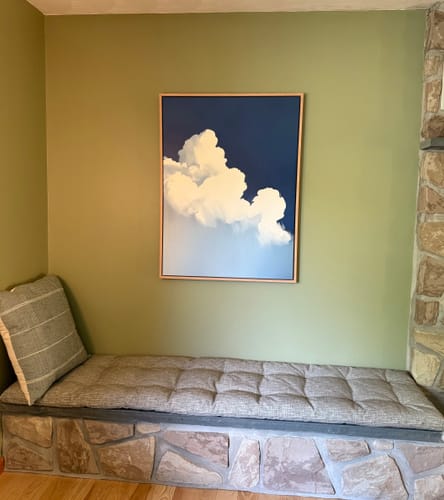 Customer photo review of The Cumulus Abstract Canvas Art