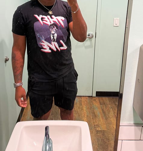 Customer photo review of Television Static They Live T-Shirt