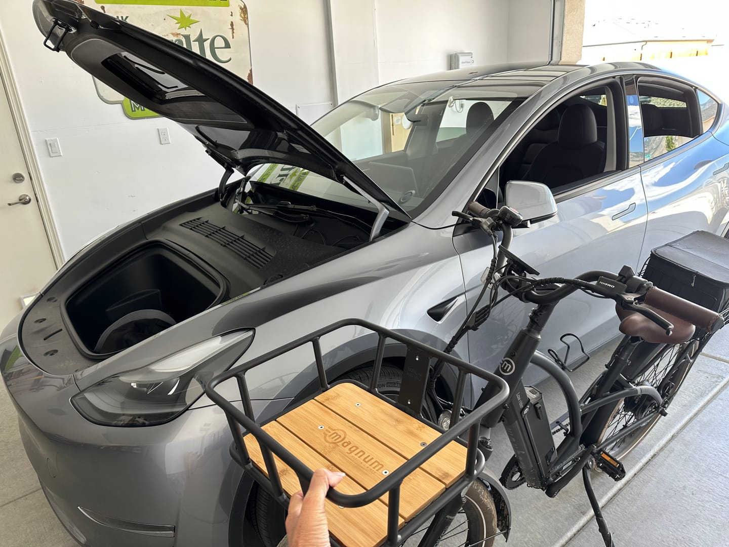 Customer photo review of Multi-Purpose Front Cargo Basket