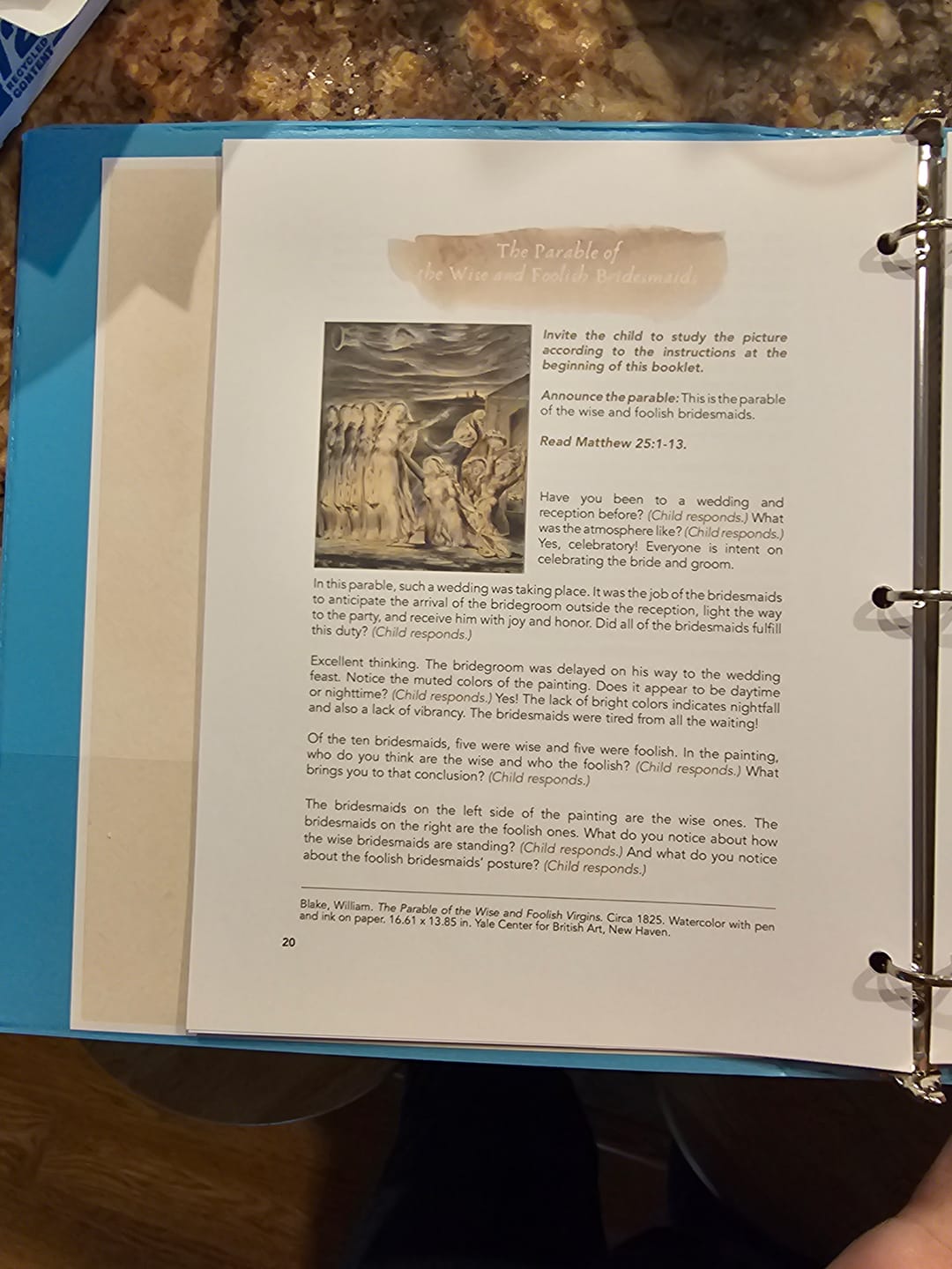 Customer photo review of Picture Study on the Parables