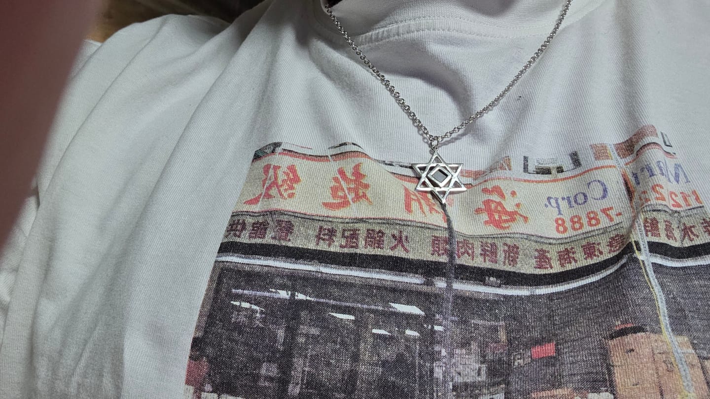 Customer photo review of Star of David Necklace for Men