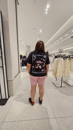 Customer photo review of Cherry Blossom Back T-Shirt