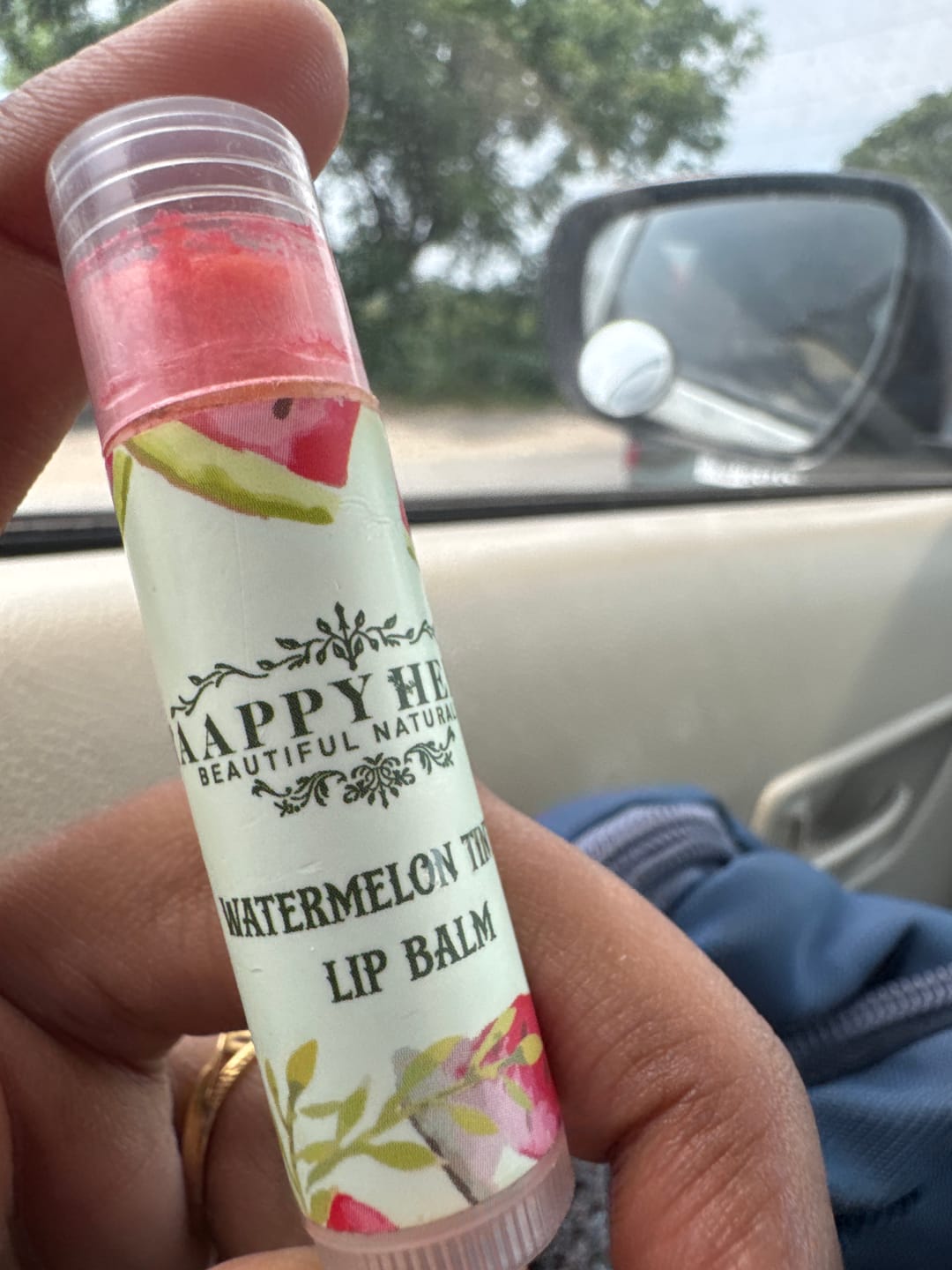 Customer photo review of Lip Balm With Tint Watermelon