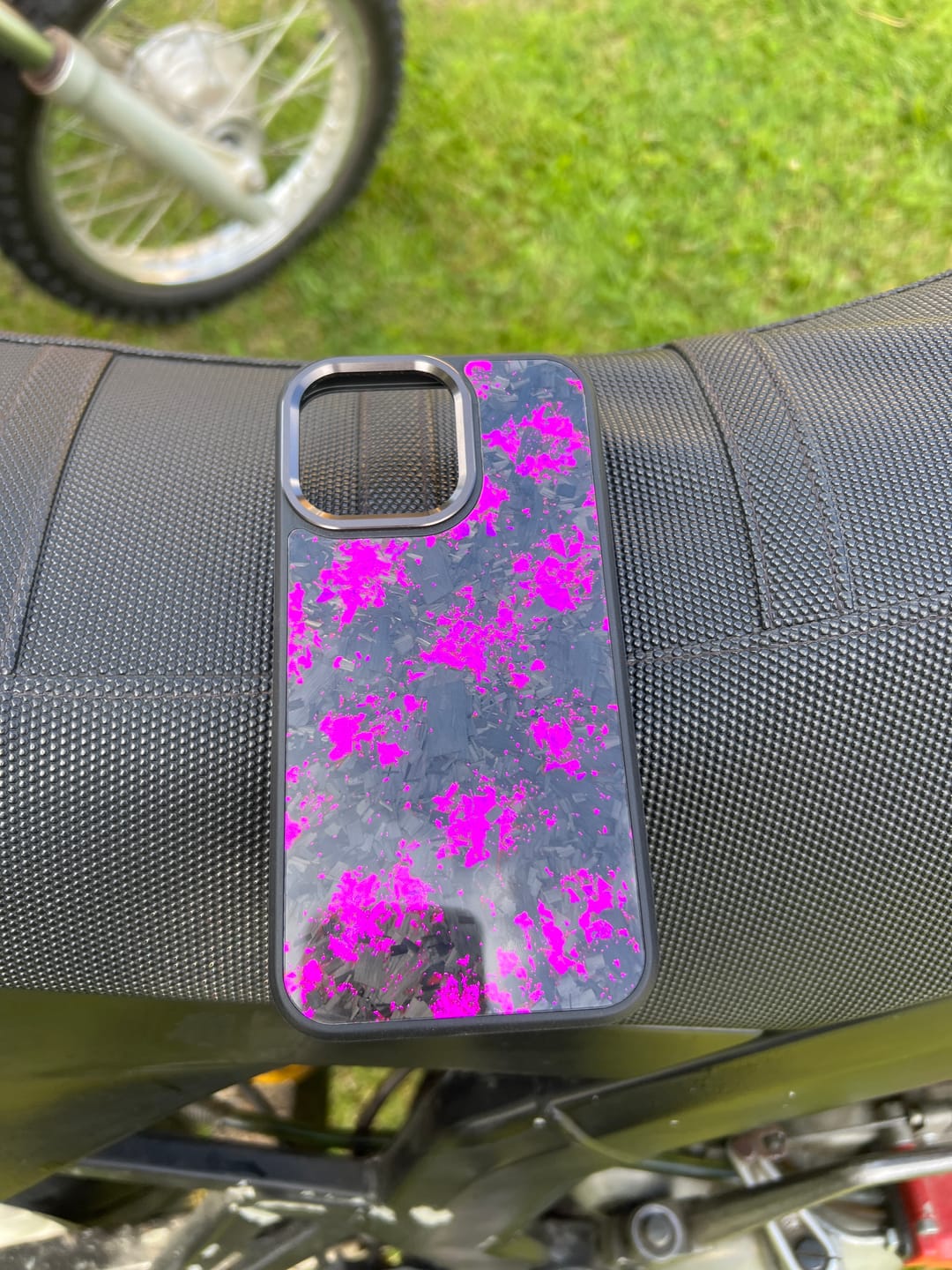 Customer photo review of Forged Carbon Purple – MagSafe