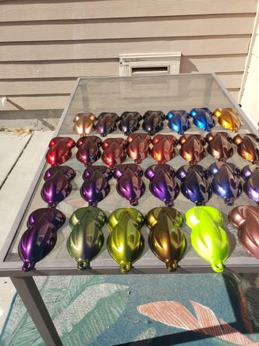 Customer photo review of Aphrodite SuperFlake Painted Sample (Black Ground Coat)