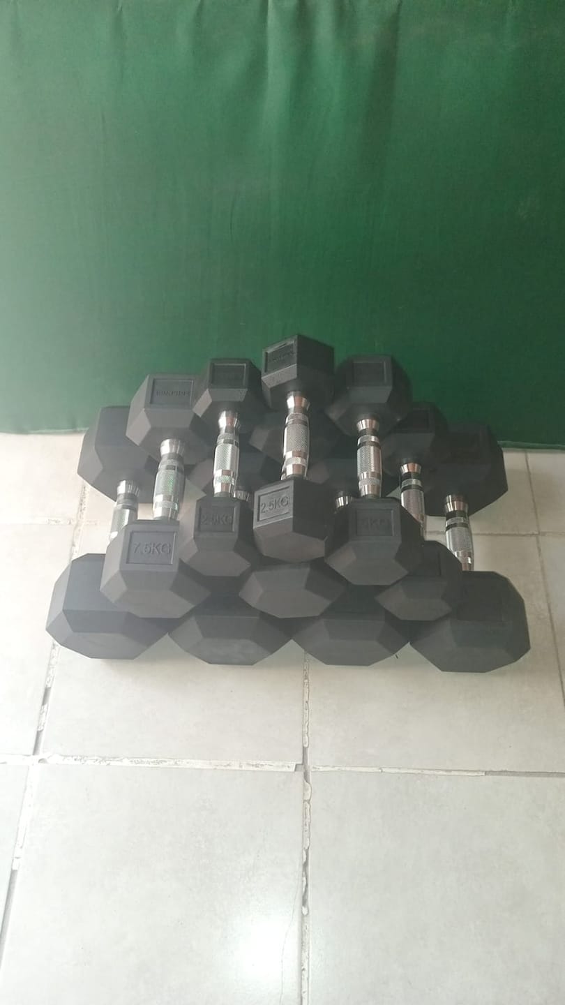 Customer photo review of Mancuerna Hexagonal (2.5 a 50 kg) IRONSIDE