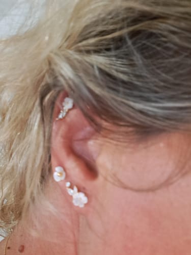 Customer photo review of Boucle d'oreille grimpante Léonie & Salomé