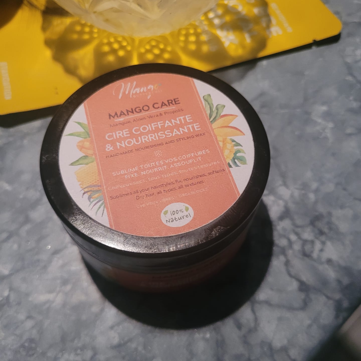 Customer photo review of Cire coiffante et nourrissante