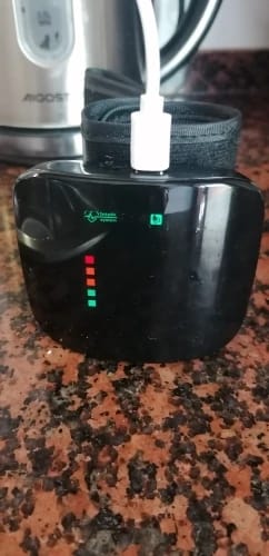 Customer photo review of Portable Wrist Blood Pressure Monitor