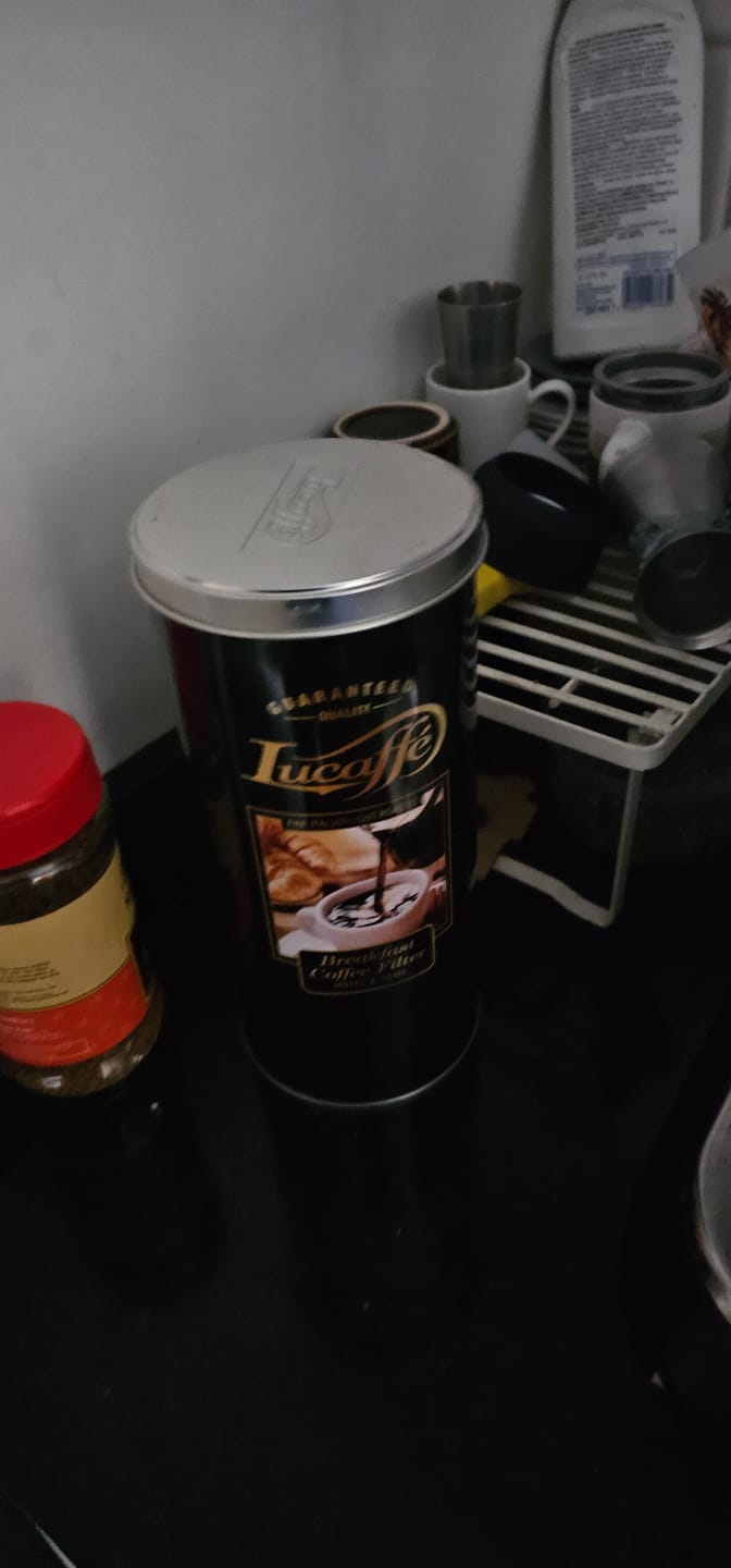 Customer photo review of 6 Latas Lucaffe Breakfast Coffee Filter 500grs Grano Molido