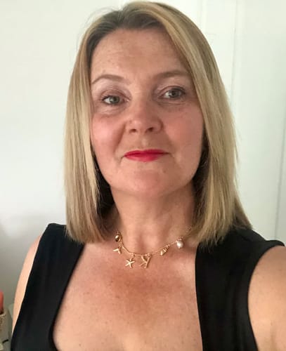 Customer photo review of GOLD OCEAN LETTER NECKLACE