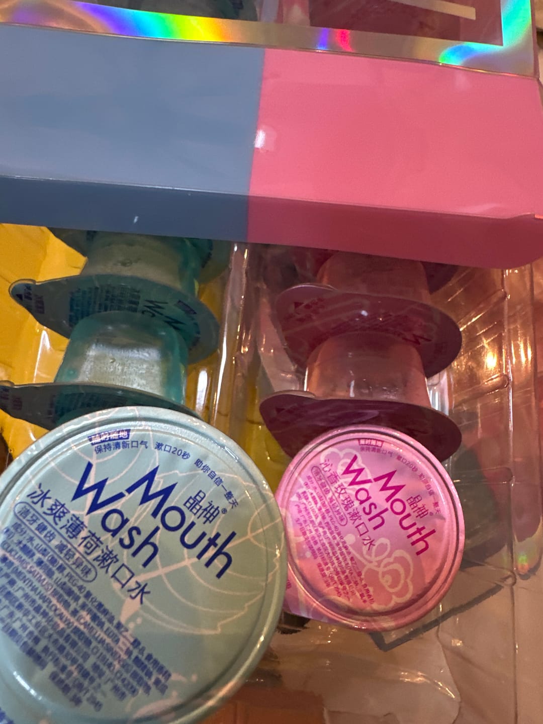 Customer photo review of Mini Portable Mouthwash box -20Pack