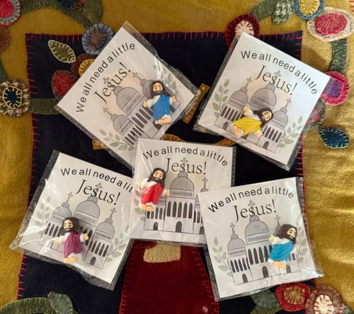 Customer photo review of Christianartworkshop 5/10/20/30pcs We All Need A Little Jesus Figurine – A Touch of Divine Presence Father's Day Gift