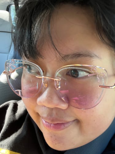 Customer photo review of Alice Eyeglasses