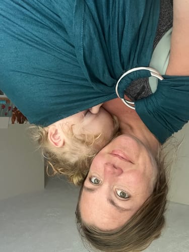 Customer photo review of Kanha Ring Sling by Heritage Baby