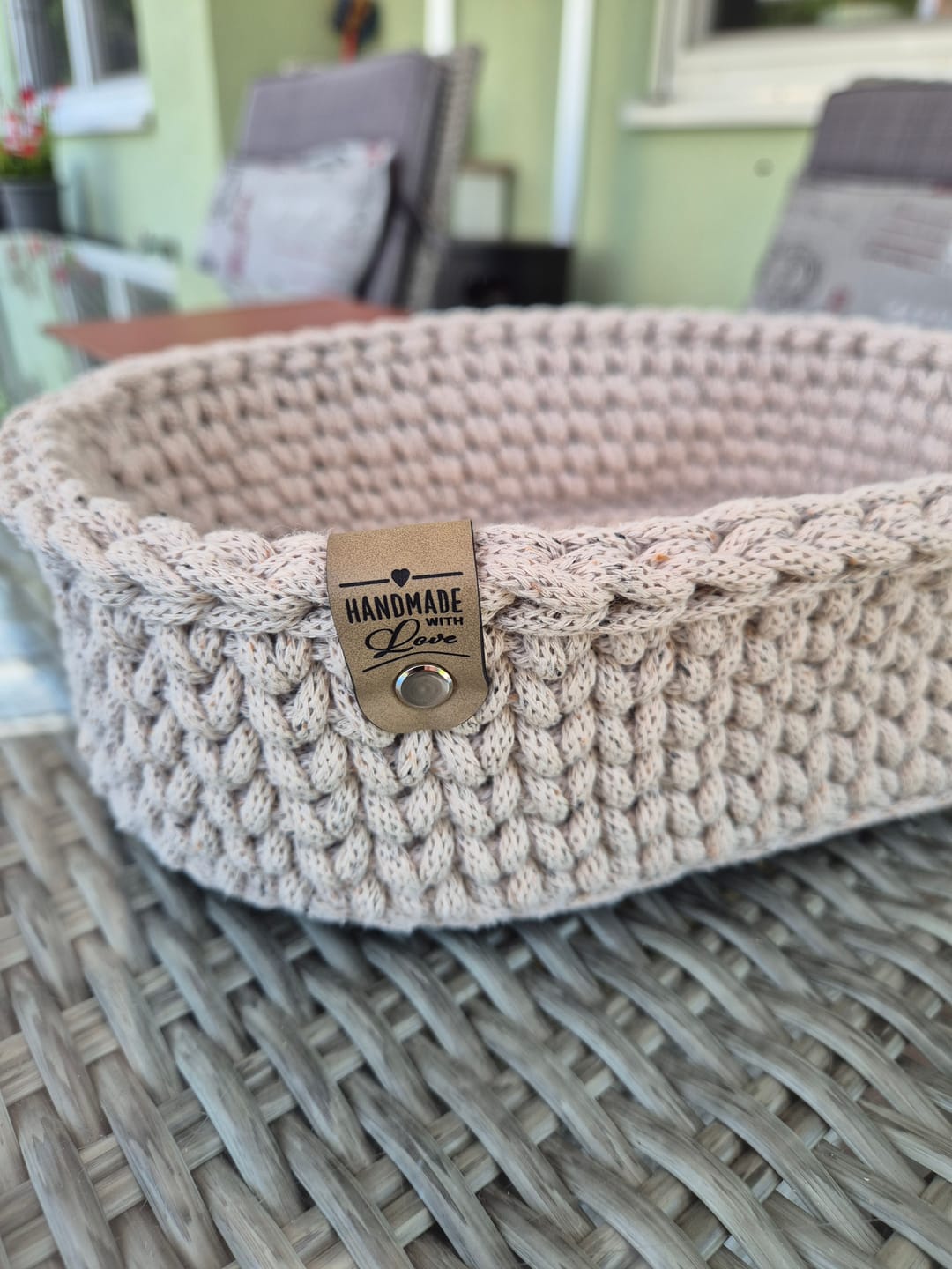 Customer photo review of Label-Set "Made with Love" - Label aus Kunstleder - SLC001
