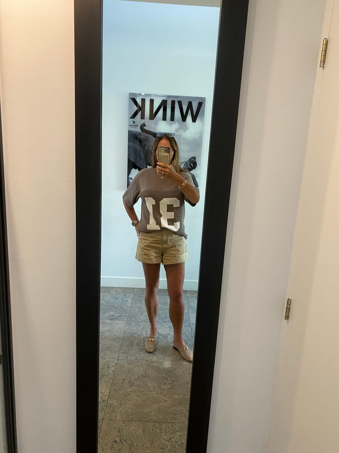 Customer photo review of KNIT JERSEY TAUPE