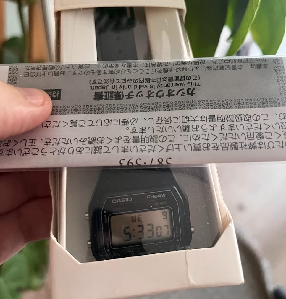 Customer photo review of Reloj Casio Vintage F-84W-1 Mercado Japonés JDM