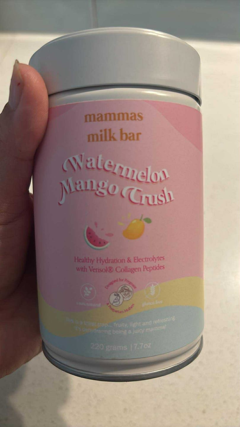 Customer photo review of Watermelon Mango Crush Hydration Electrolyte Drink with Verisol® Collagen