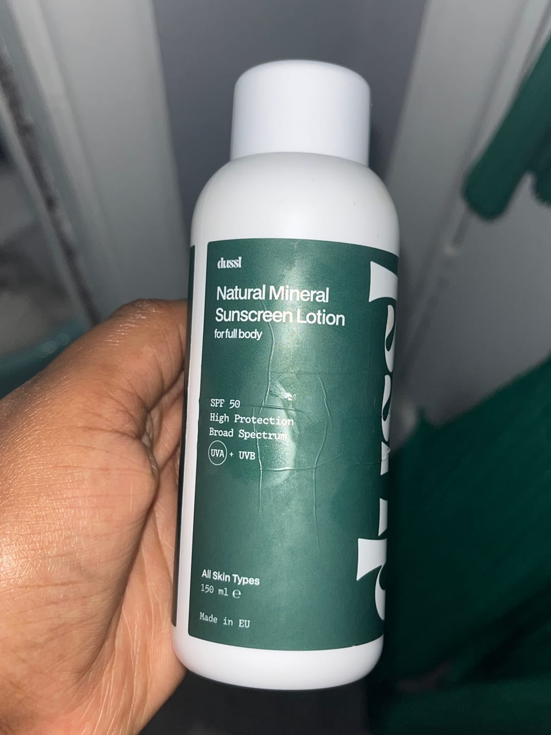 Customer photo review of Natural Mineral Sunscreen Lotion