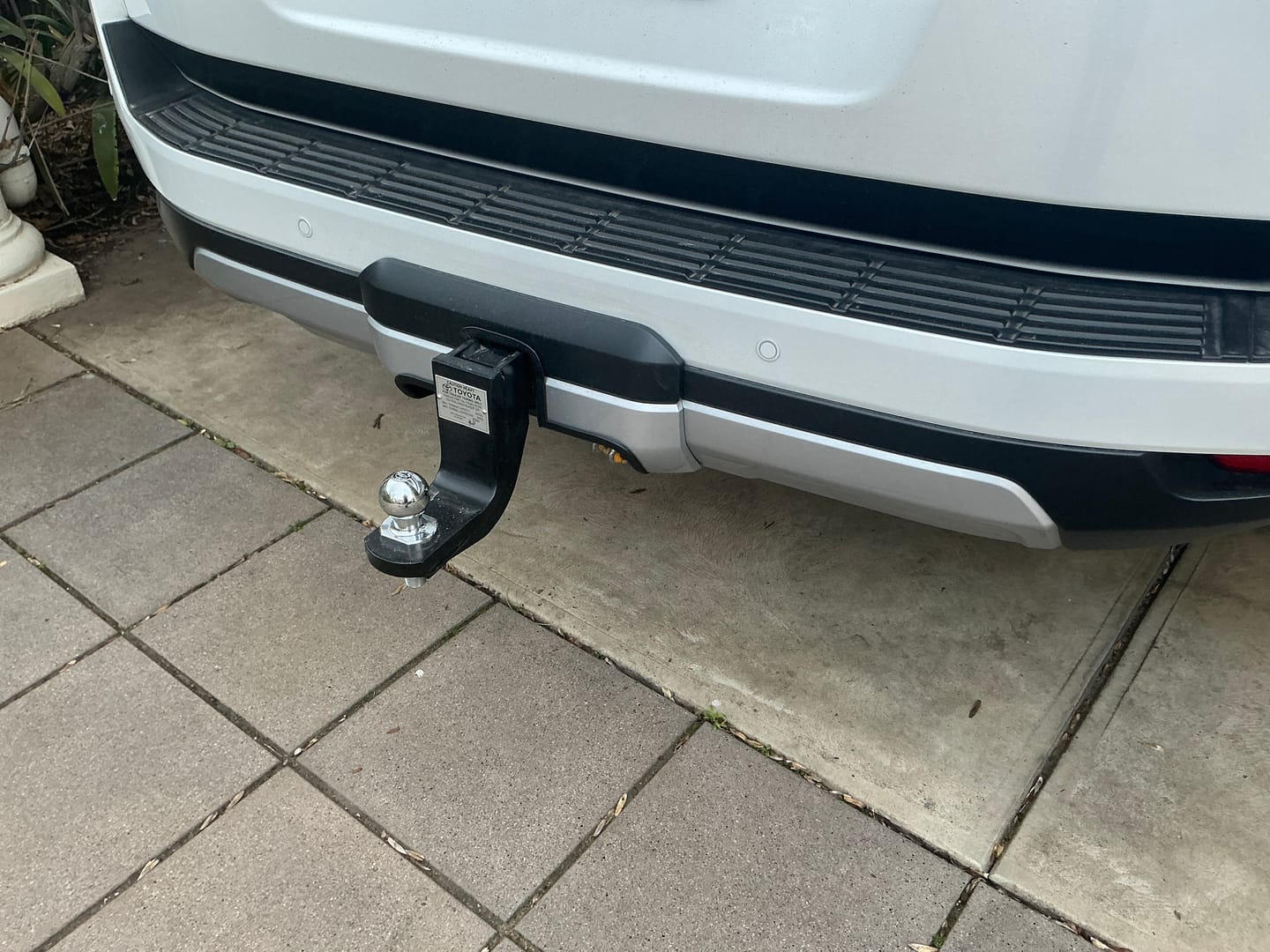 Customer photo review of Tow Bar Cover Cut Out Service for 300 Series Landcruisers