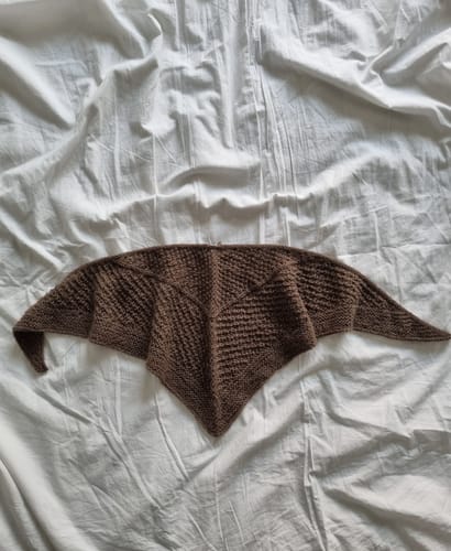 Customer photo review of River Shawl - PDF pattern in English