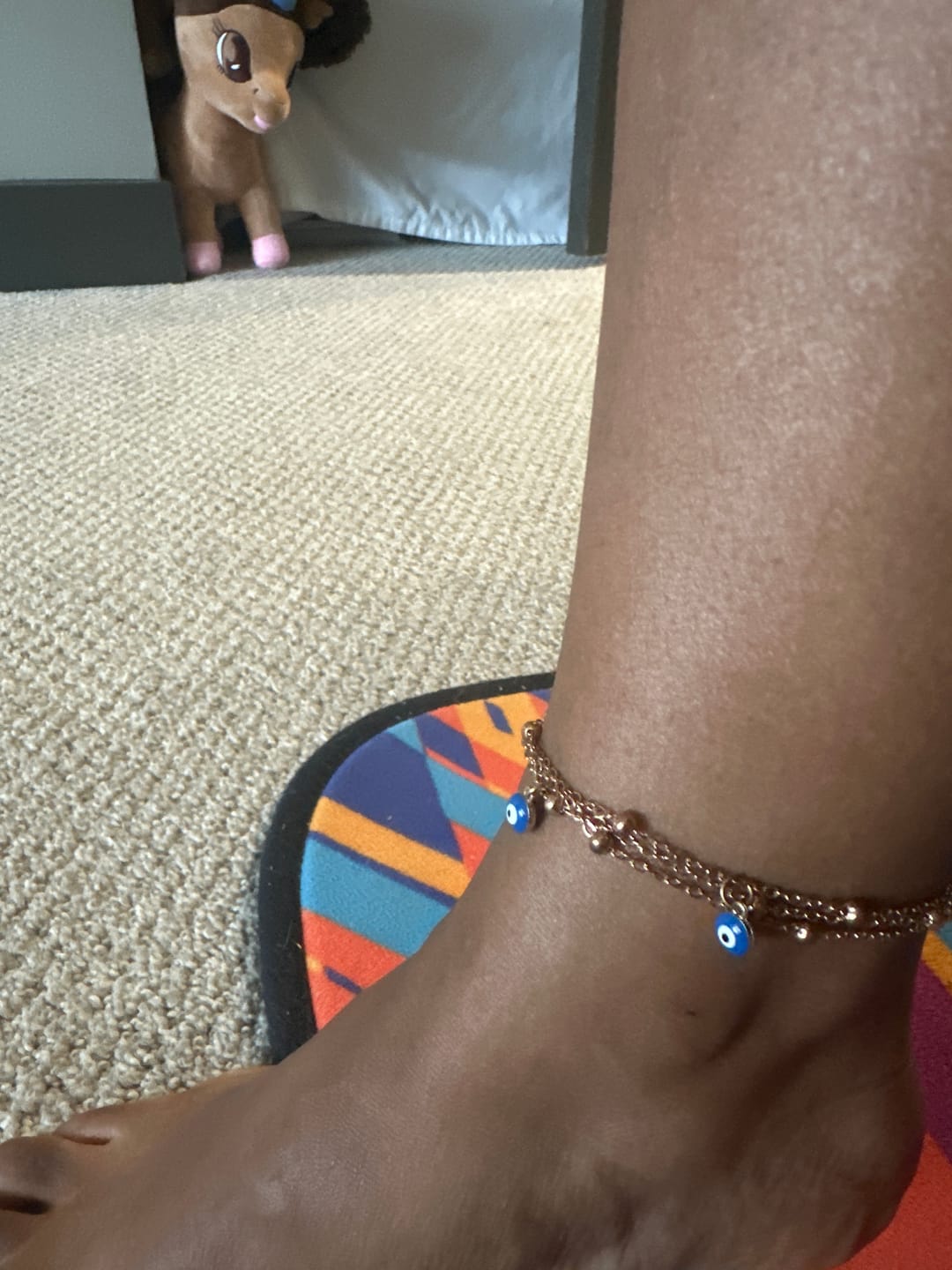 Customer photo review of Evil Eye Protection Energy Anklet