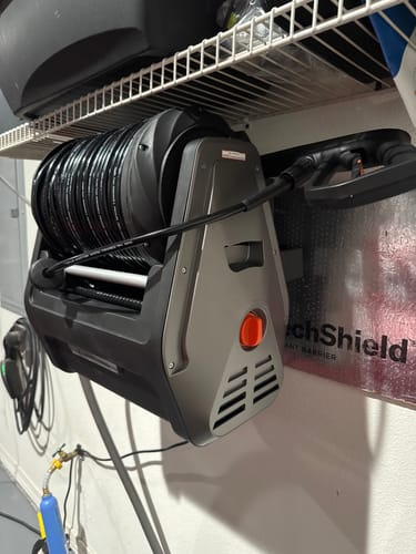 Customer photo review of Grandfalls  Retractable Pressure Washer Essential