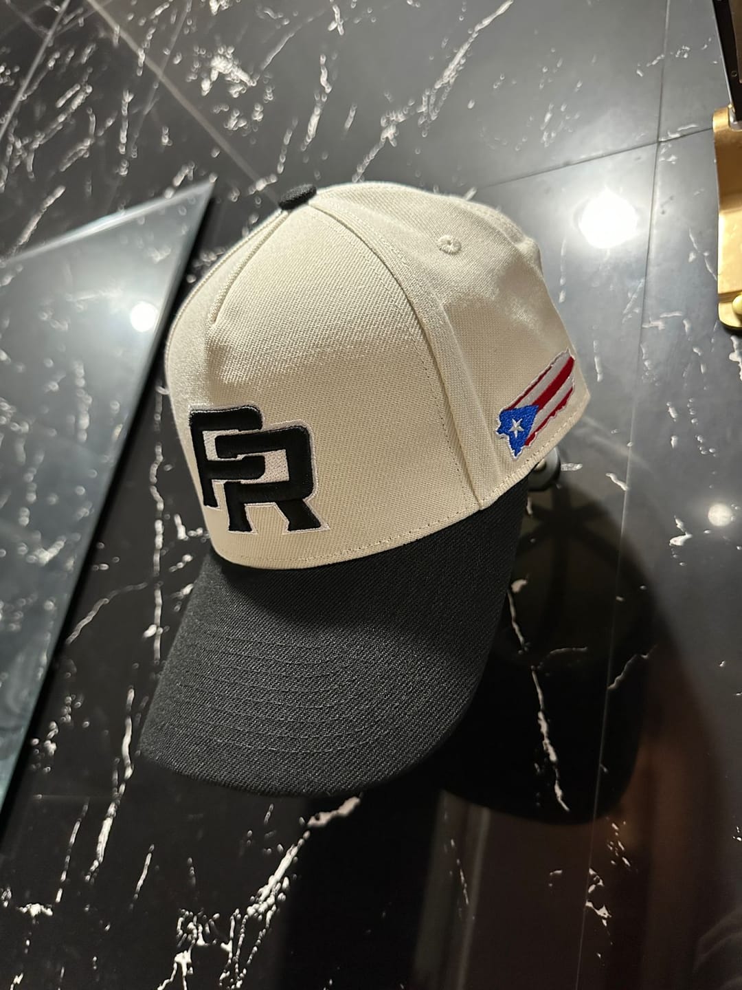 Customer photo review of Puerto Rico Heritage Cream Snapback Cap