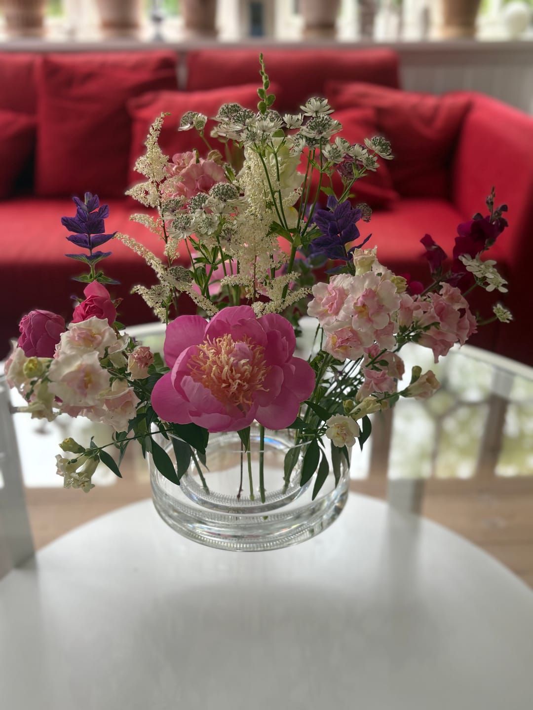 Customer photo review of Kenzan Ring 150 mm Acrylic Flower Frog