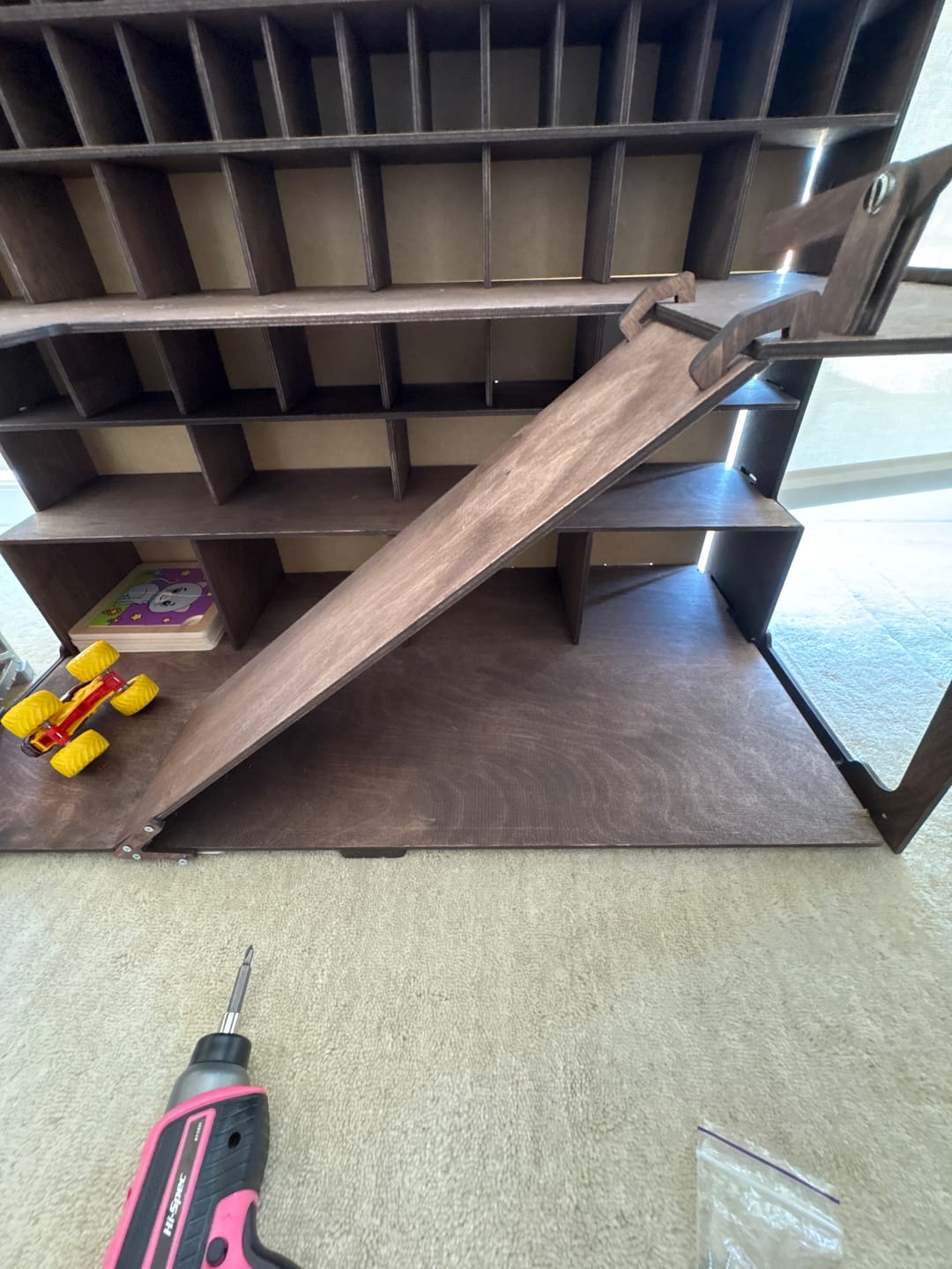 Customer photo review of Spielzeug-Auto-Garage mit Aufbewahrung