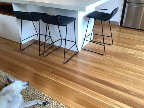 Customer photo review of Black Clip-on Felt Sled Chair Glide - 10-13mm | Floor Protection