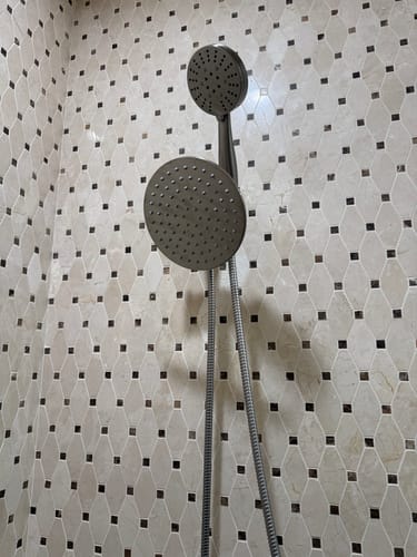 Customer photo review of 1-Spray Dual Shower Head Set