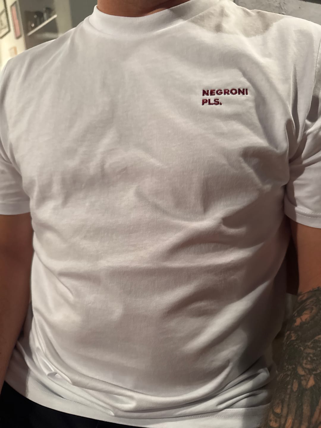 Customer photo review of The Negroni Pls. Organic T-shirt