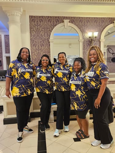 Customer photo review of STORM - TROPICAL SURGE PURPLE GOLD - BOWLING JERSEY