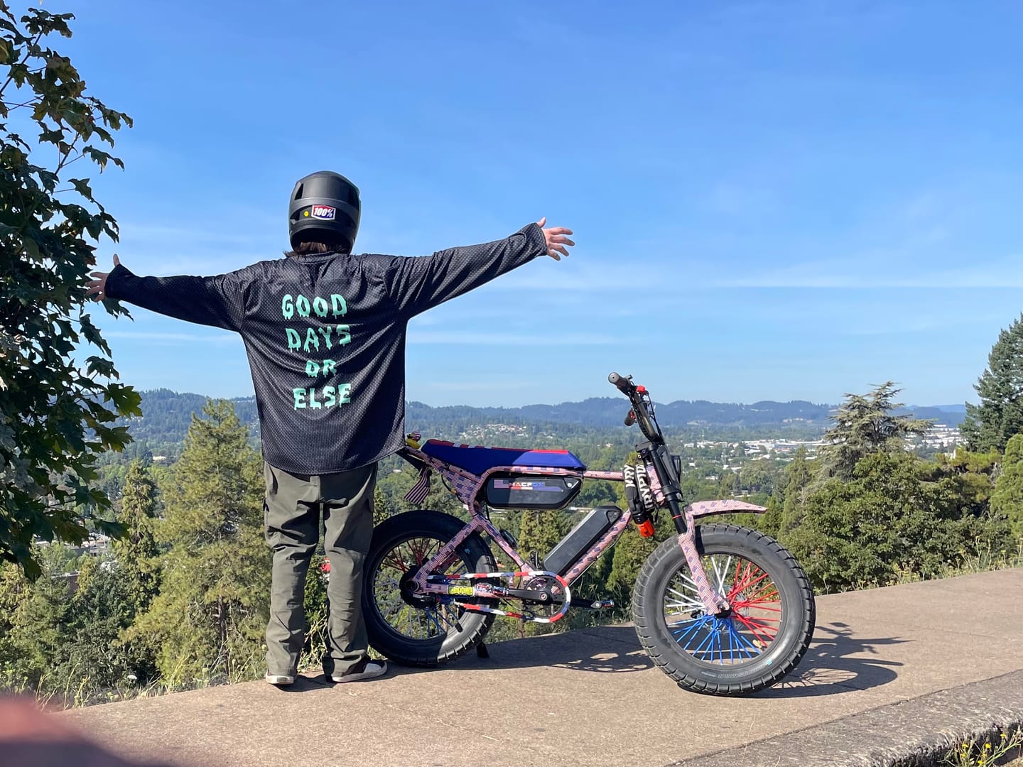 Customer photo review of Good Days or Else Bike Jersey