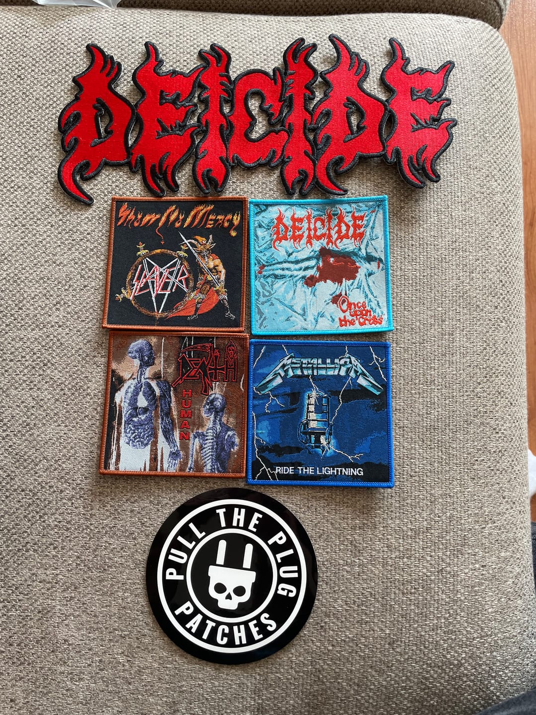 Customer photo review of Death - Human -  Square Patch