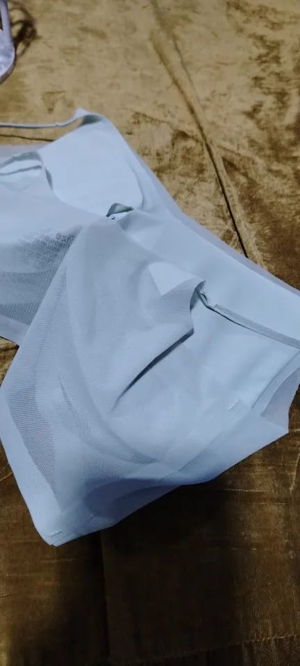Customer photo review of Breeze Silk Halter Bra