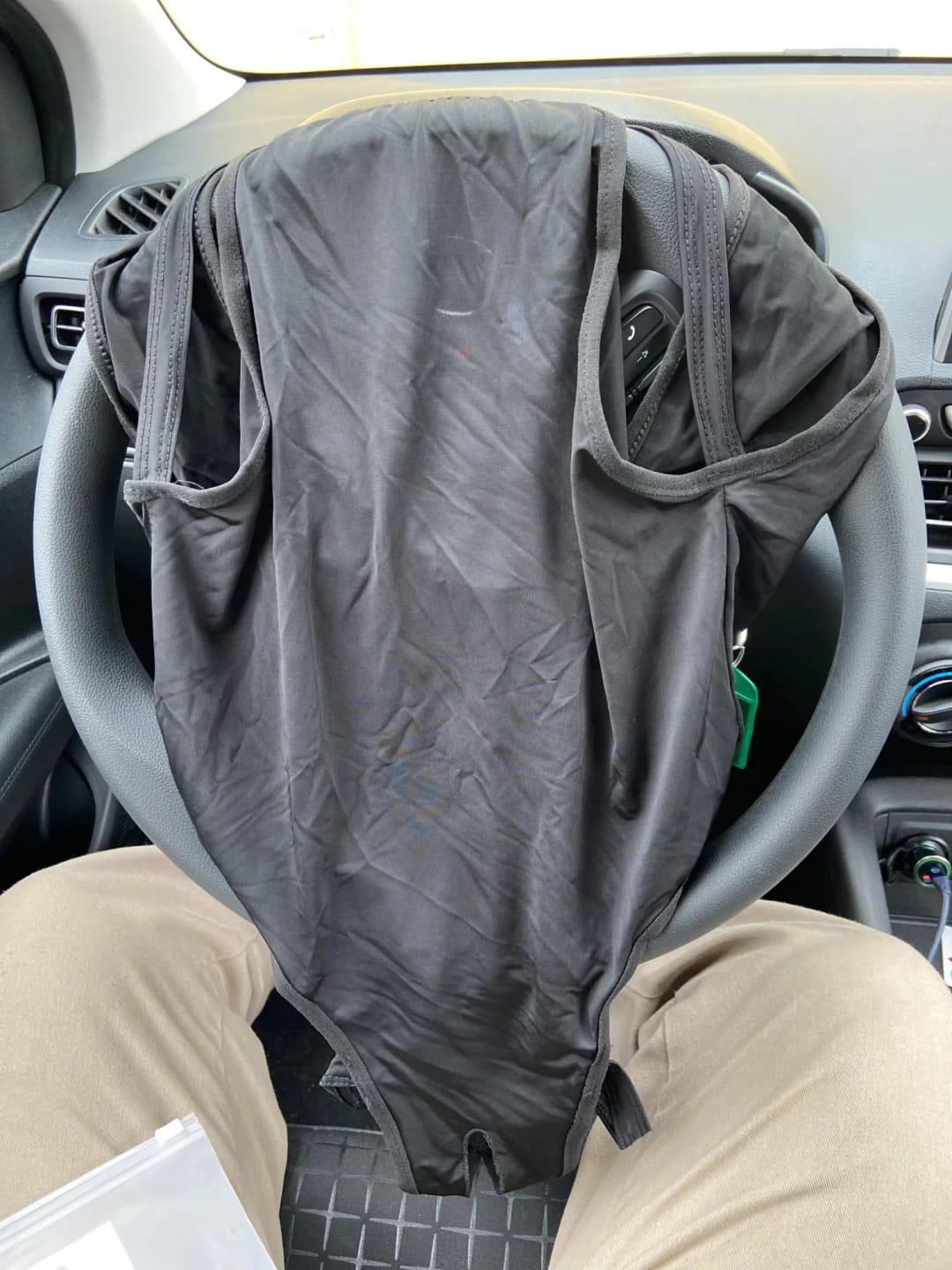 Customer photo review of Halo Ring Crotchless Bodysuit