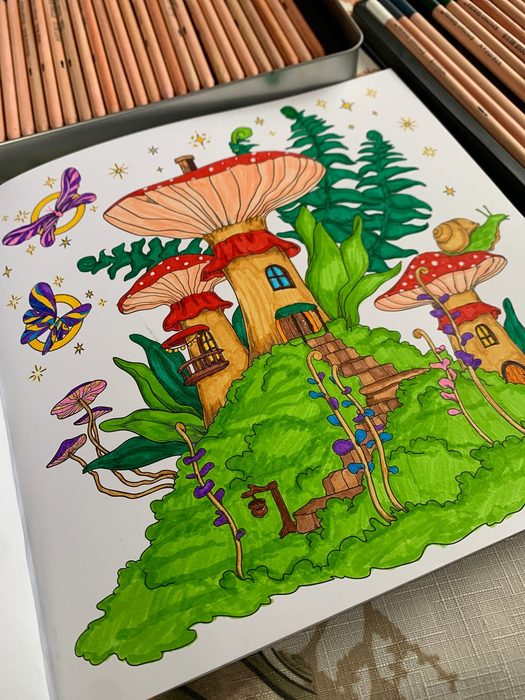 Customer photo review of Libro para Colorear Reino Encantado