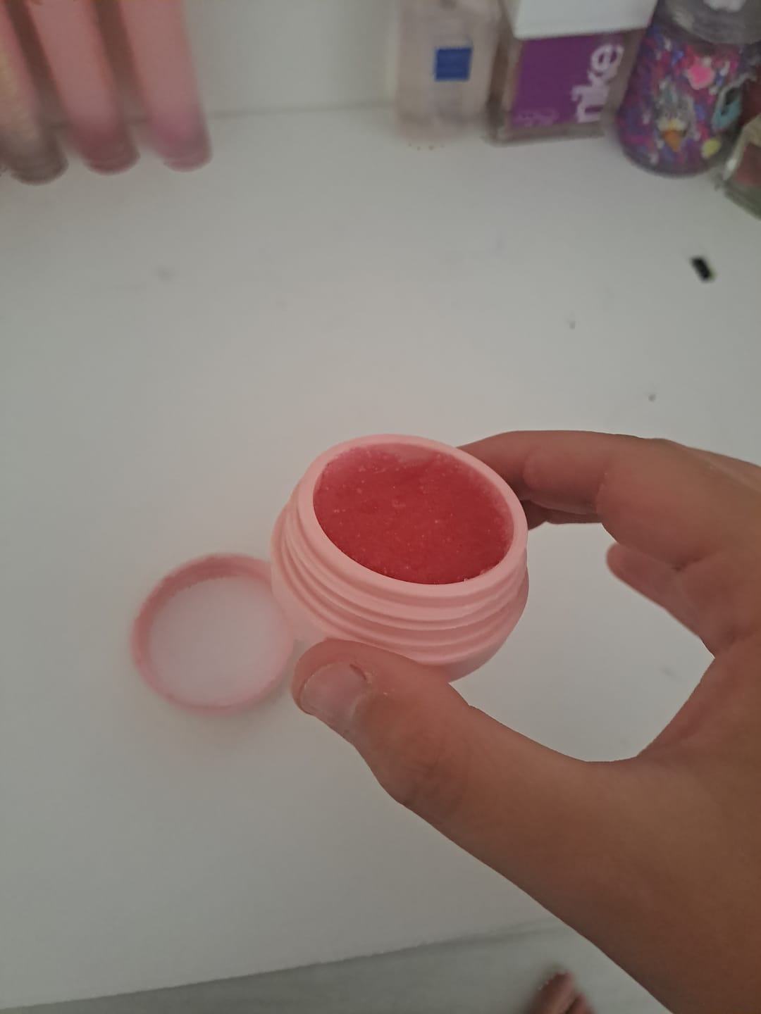 Customer photo review of P. Louise Exfoliator Lip Scrub